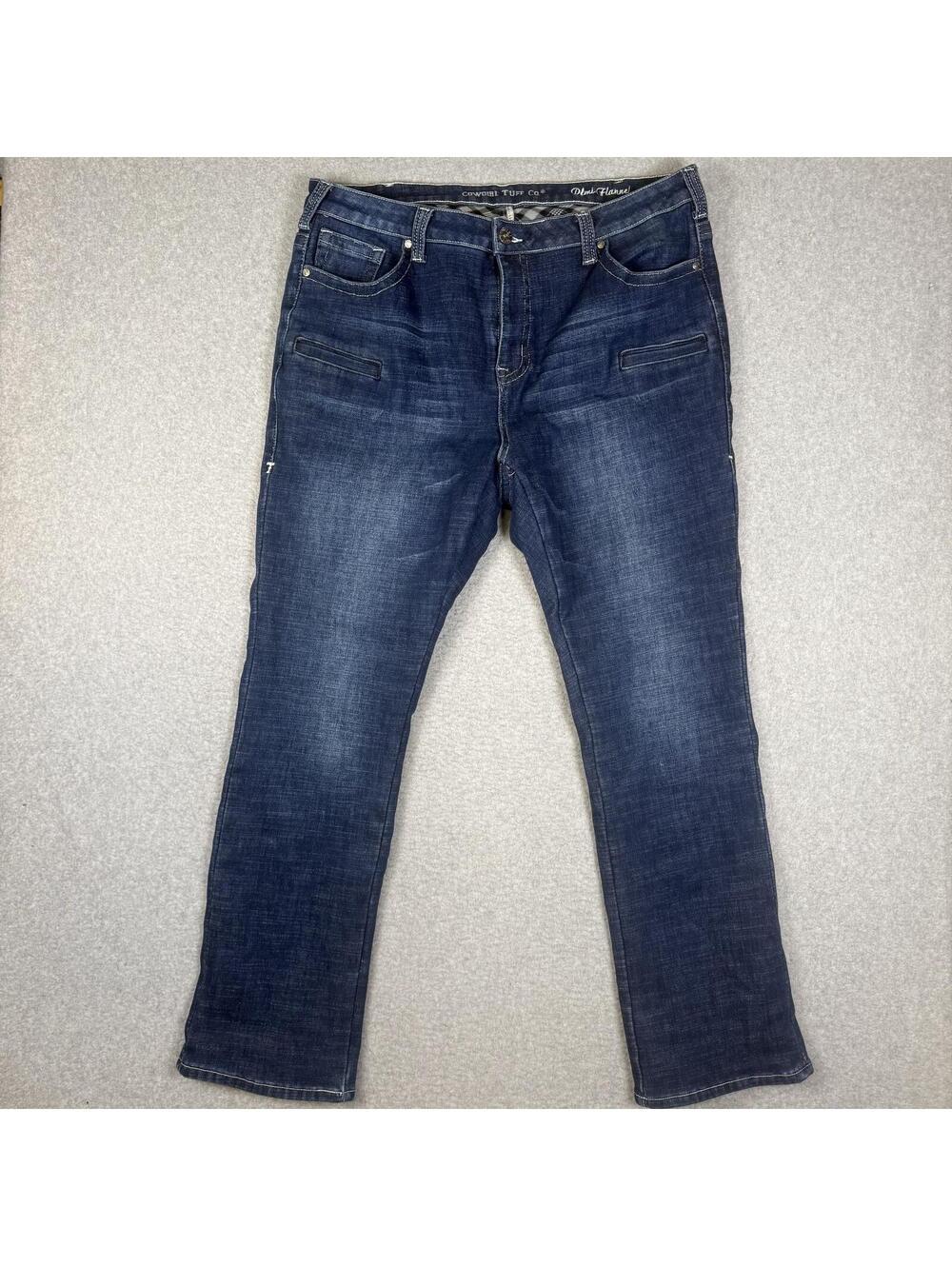 Cowgirl Tuff Co Women's 38 Medium Wash Blue Demi Flare Leg Jeans Western Rodeo